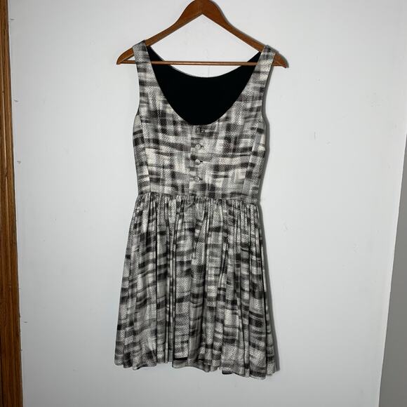 Womens Jason Wu 2011 Collection Grey Patterned Silk Blend, Size 4 EUC! - Picture 2 of 3
